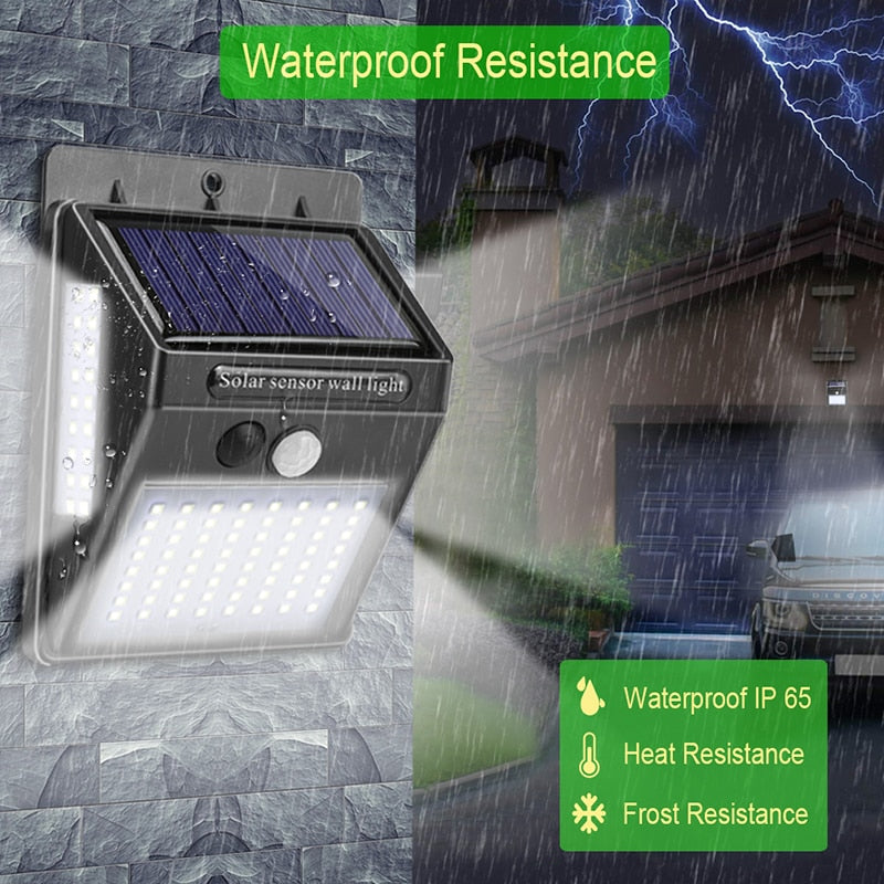 Outdoor LED Solar Powered Sensor Light